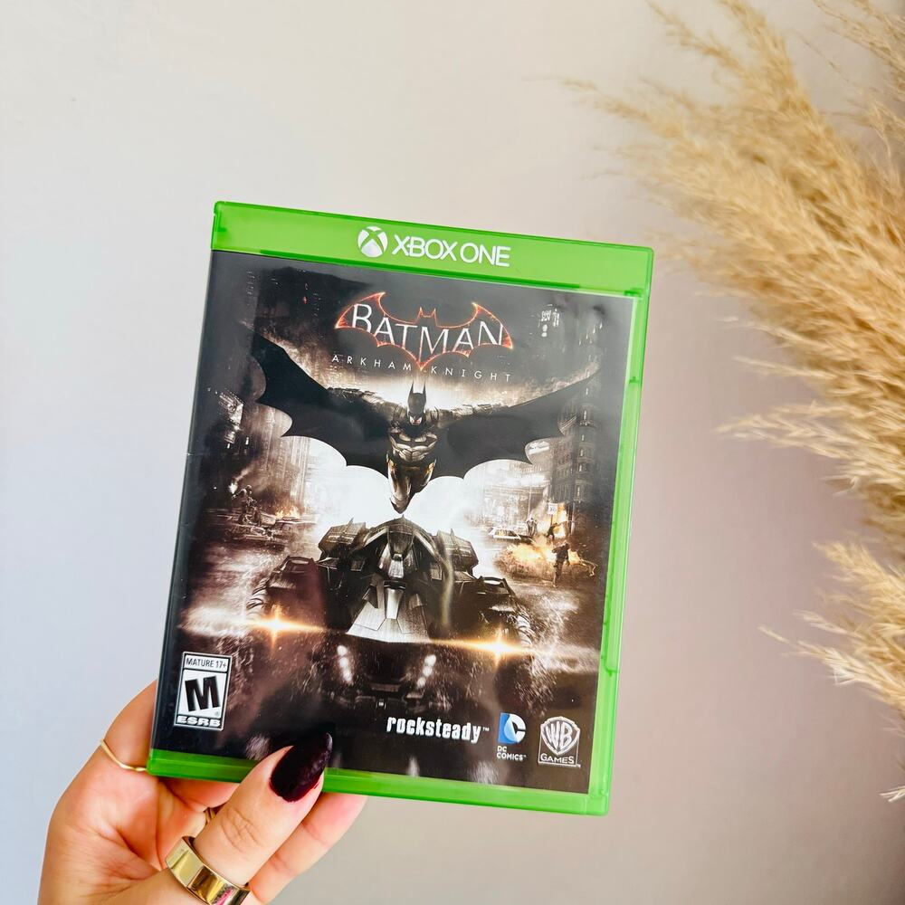 XBOX ONE Batman : Arkham Knight Finale Gaming Disc Green Case Video Game